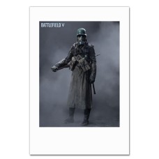 Notebooks A5 with print A Soldier In A Gas Mask With Protection -