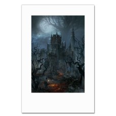Notebooks A5 with print The Protagonist And The Castle -