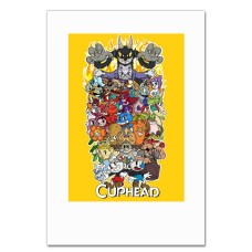 Notebooks A5 with print Cuphead All The Heroes Of The Game -