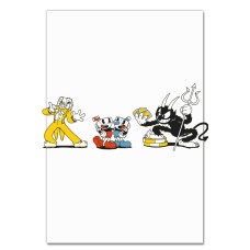 Notebooks A5 with print Cuphead Protagonists Clown And Evil Cat -
