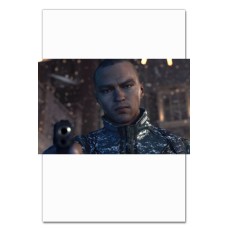 Notebooks A5 with print Detroit Become Human Protagonist With A Gun -