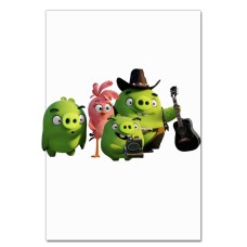 Notebooks A5 with print Angry Birds Funny Green Pigs -