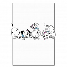 Notebooks A5 with print 101 Dalmatians Cute Puppies -