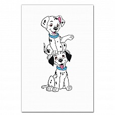 Notebooks A5 with print 101 Dalmatians Two Puppies -
