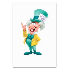 Notebooks A5 with print Alice In Wonderland Mad Hatter Print -