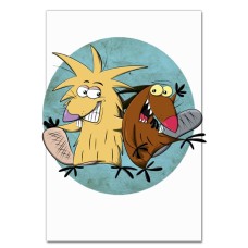 Notebooks A5 with print Angry Beavers Funny Heroes -