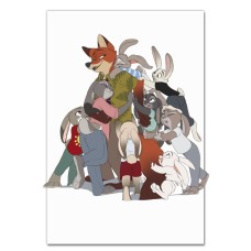 Notebooks A5 with print Zootopia Cute Art -