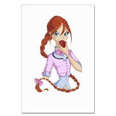 Notebooks A5 with print Winx Club With Apple -