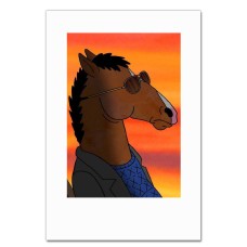 Notebooks A5 with print Bojack Horseman Sunset -