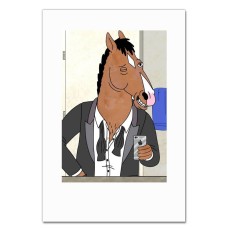 Notebooks A5 with print Bojack Horseman Cute Man -