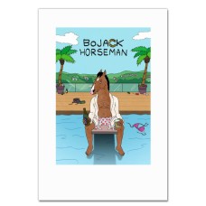 Notebooks A5 with print Bojack Horseman Swimming Pool -