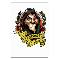 Notebooks A5 with print The Lion King I Am Surrounded By Idiots -