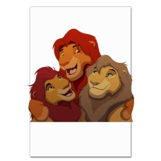 Notebooks A5 with print The Lion King Friends -