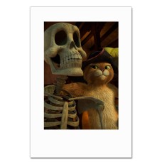 Notebooks A5 with print Puss In Boots Sceleton -