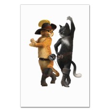 Notebooks A5 with print Puss In Boots Dance -