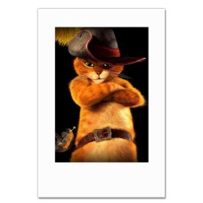 Notebooks A5 with print Puss In Boots Cat -