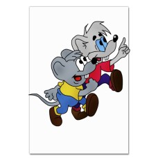 Блокнот А5 с принтом Кот Леопольд Мышата -