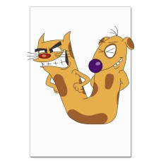 Notebooks A5 with print Catdog Angry -