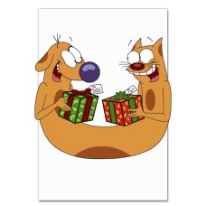 Notebooks A5 with print Catdog Presents -