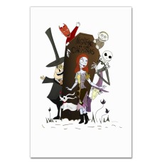 Notebooks A5 with print The Nightmare Before Christmas Characters -