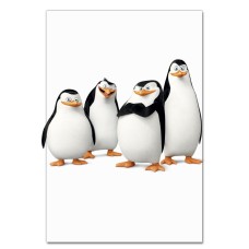 Notebooks A5 with print Madagascar Penguins -