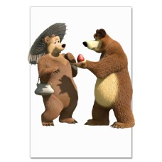 Notebooks A5 with print Masha And The Bear Bears -