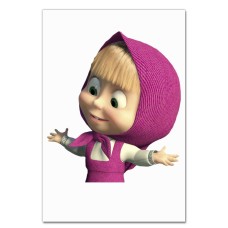 Notebooks A5 with print Masha And The Bear Masha Funny -