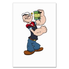Notebooks A5 with print Popeye The Sailor Power -