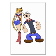 Notebooks A5 with print Popeye The Sailor With Sailor Moon -