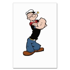 Notebooks A5 with print Popeye The Sailor Powerfull -
