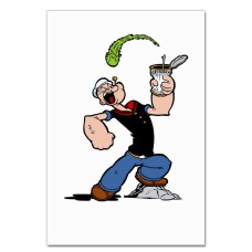Notebooks A5 with print Popeye The Sailor Powerfull Popeye -