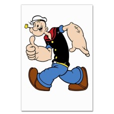 Notebooks A5 with print Popeye The Sailor Funny -