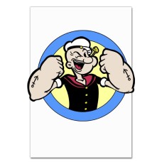 Notebooks A5 with print Popeye The Sailor Logo -