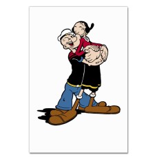 Notebooks A5 with print Popeye The Sailor Love -