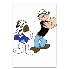 Notebooks A5 with print Popeye The Sailor With Dog -