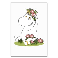 Блокнот А5 с принтом Муми-Тролли Цветочный Муми-Тролль -