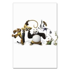 Блокнот А5 с принтом Кунг Фу Панда Вся Команда -