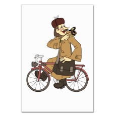 Notebooks A5 with print Buttermilk Postman Pechkin -