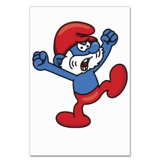 Notebooks A5 with print The Smurfs Angry -