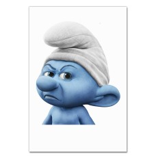 Notebooks A5 with print The Smurfs Angry Smurf -