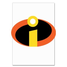 Notebooks A5 with print The Incredibles Logo -