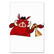 Notebooks A5 with print Timon And Pumbaa Heroes -