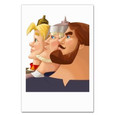 Notebooks A5 with print Three Heroes Of The Protagonist -