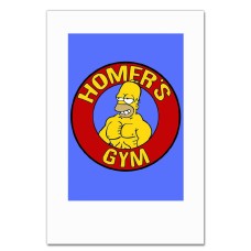 Notebooks A5 with print The Simpsons Homers Gym -