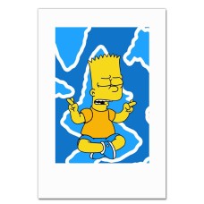 Notebooks A5 with print The Simpsons Meditation Bart -