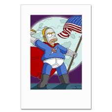 Notebooks A5 with print The Simpsons Superhero Homer -