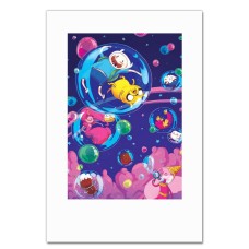 Notebooks A5 with print Adventure Time Bubbles -