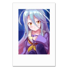 Блокнот А5 с принтом Без Игры Нет Жизни Девушка Широ -
