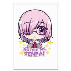 Notebooks A5 with print Senpai Notice Me -