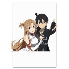 Notebooks A5 with print Sword Art Online Kazuto Kirigaya With Asuna -